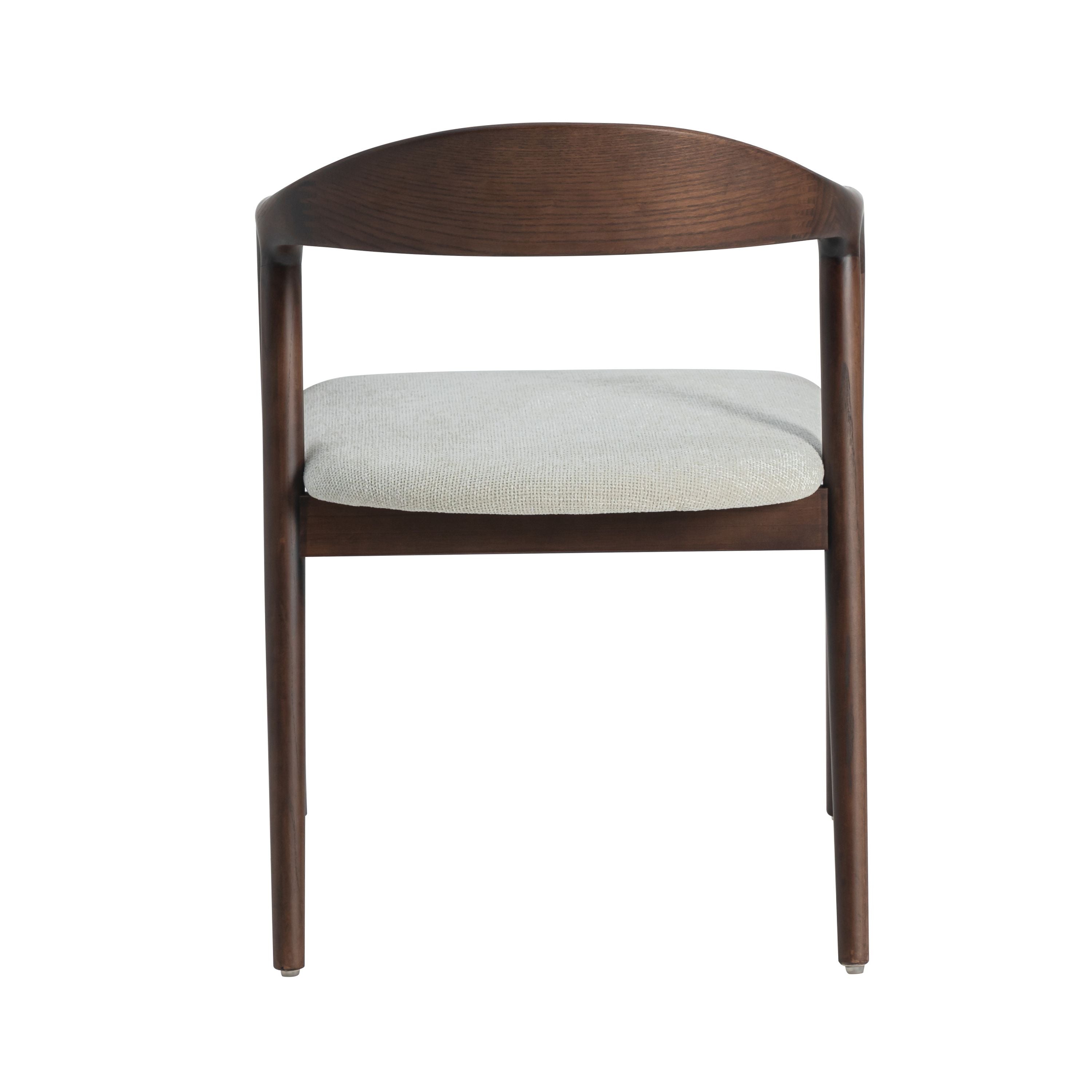 Andrea spisebordsstol i beige med japandi valnød-look | Naturlige toner og rent design | Usuals