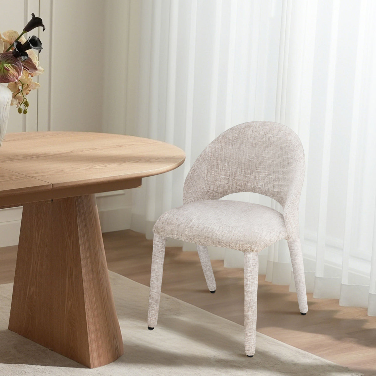 Cielo spisebordsstol beige chenille