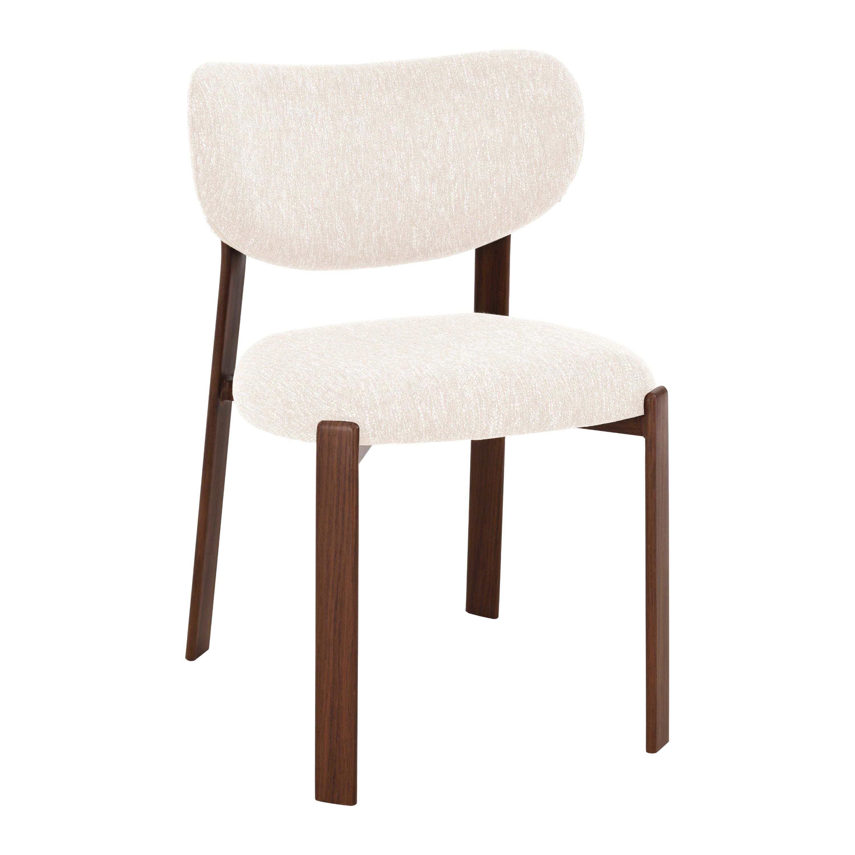 Jane Spisebordsstol - Beige - Valnød-look