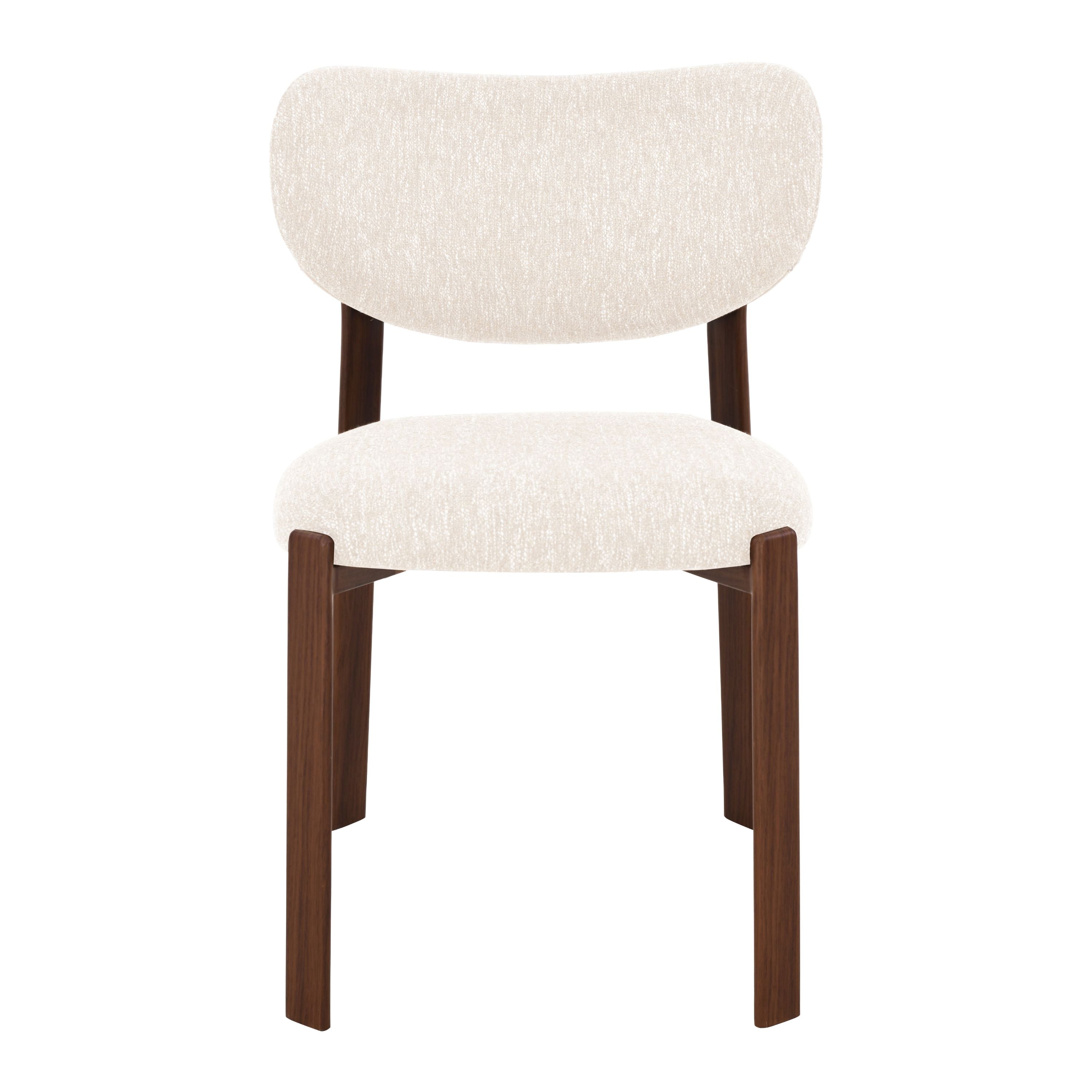 Jane Spisebordsstol - Beige - Valnød-look