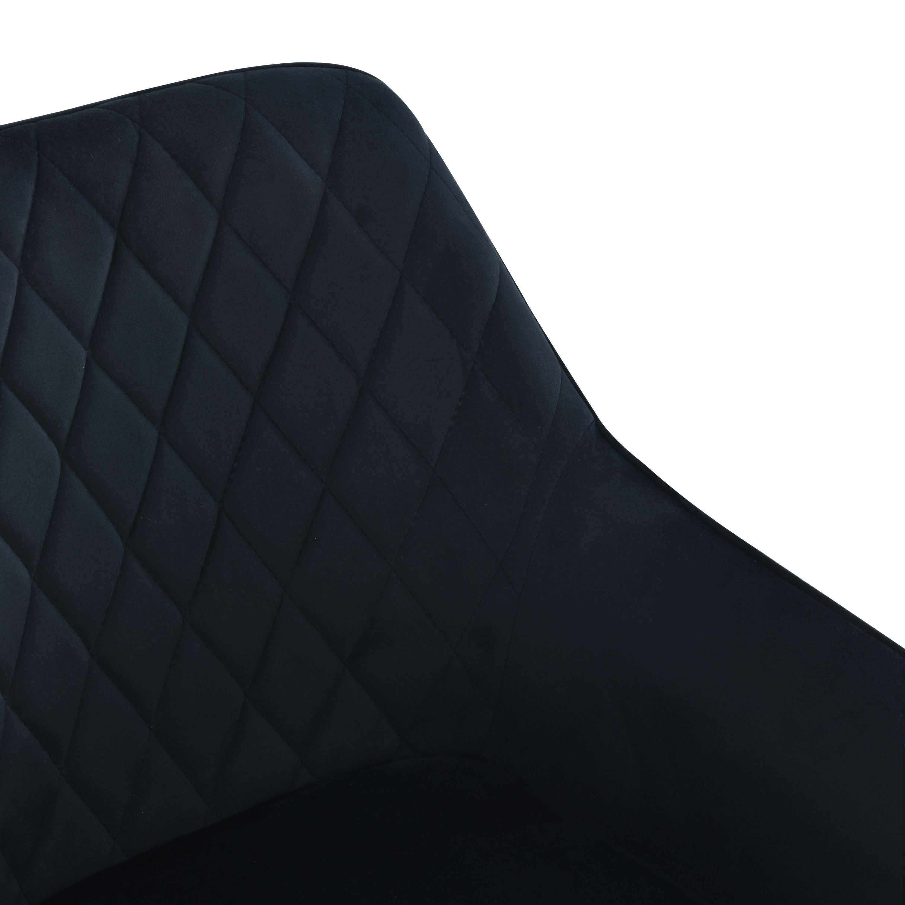 Mila Spisebordsstol - Sort Velour