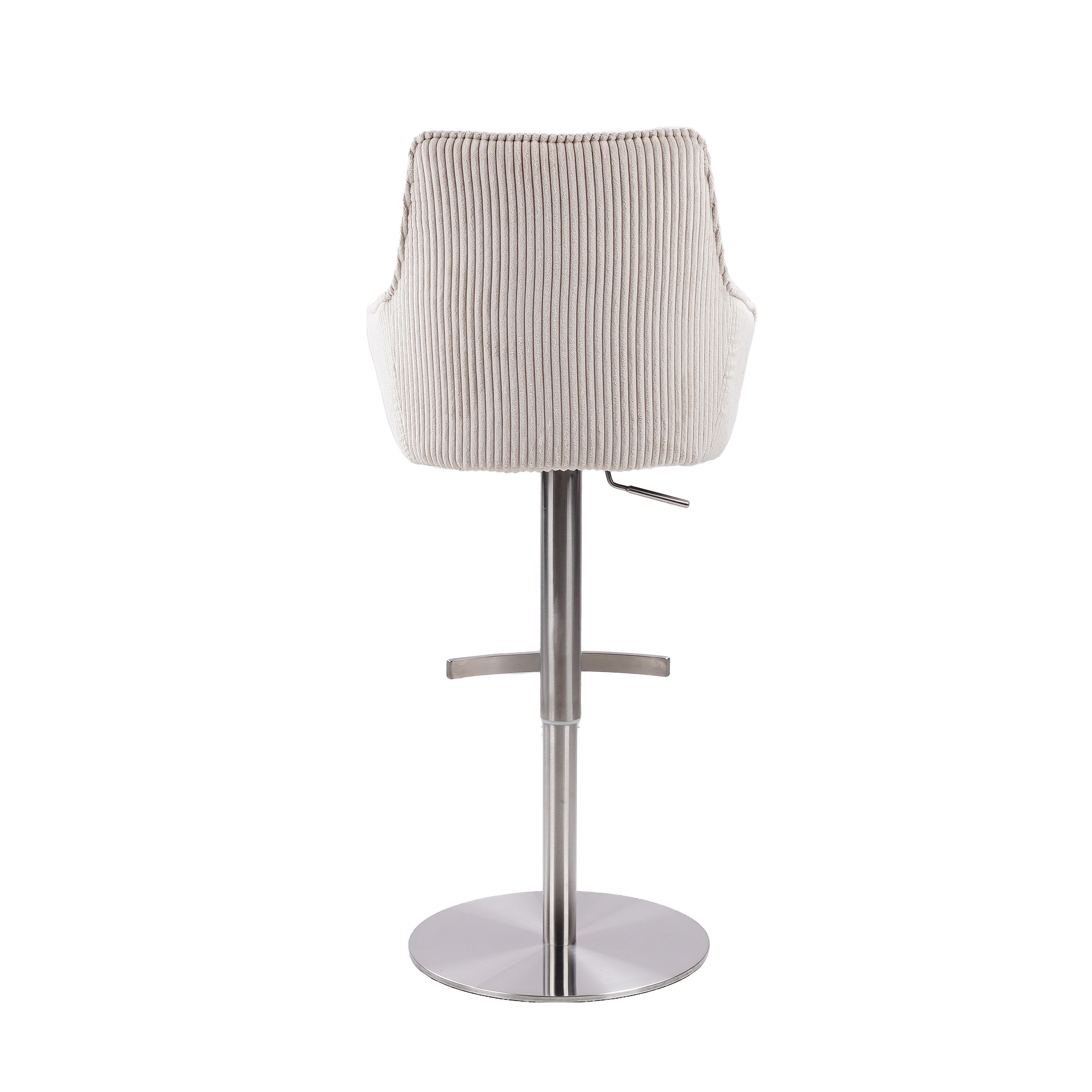 Nila Barstol - Beige Ribstof