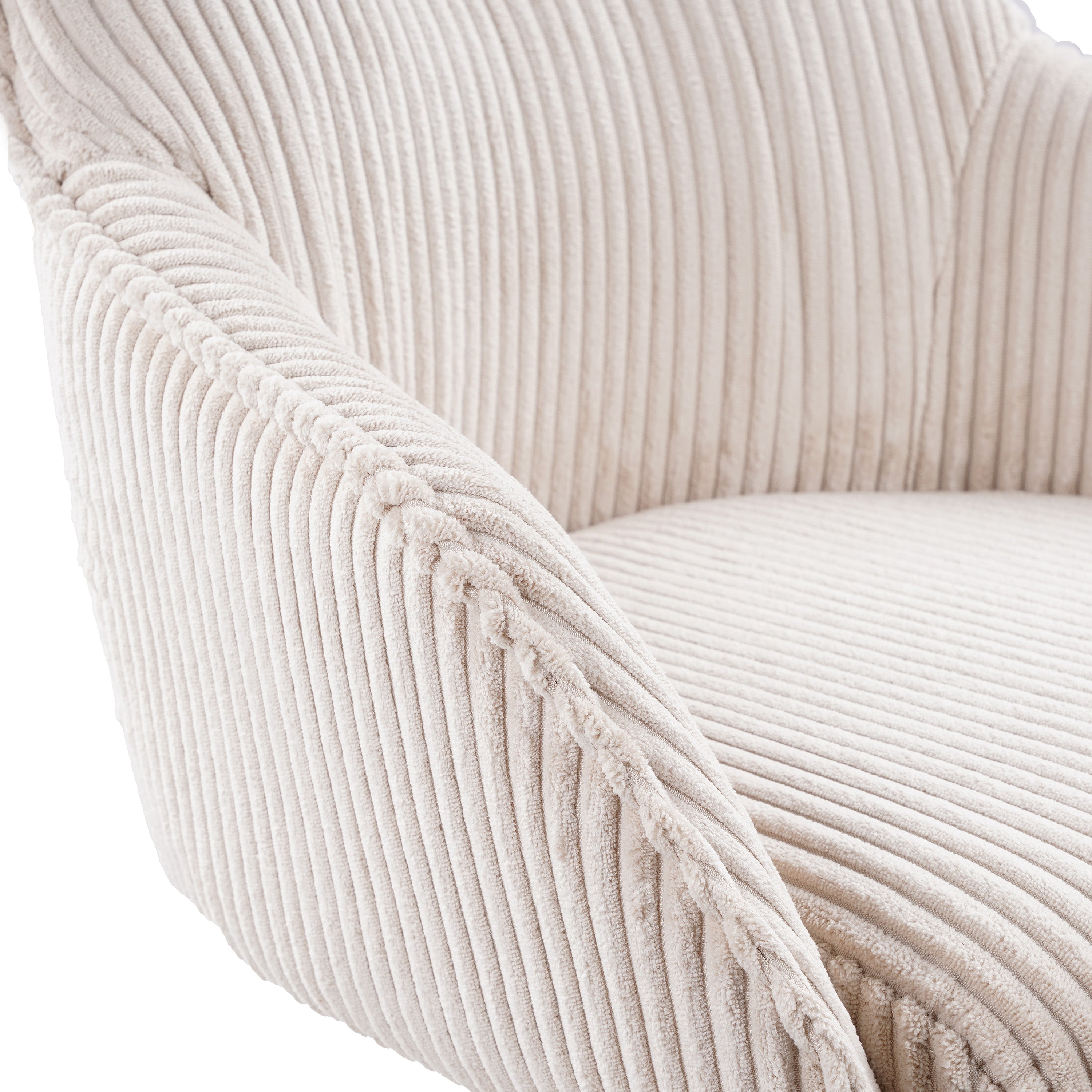 Nila Barstol - Beige Ribstof