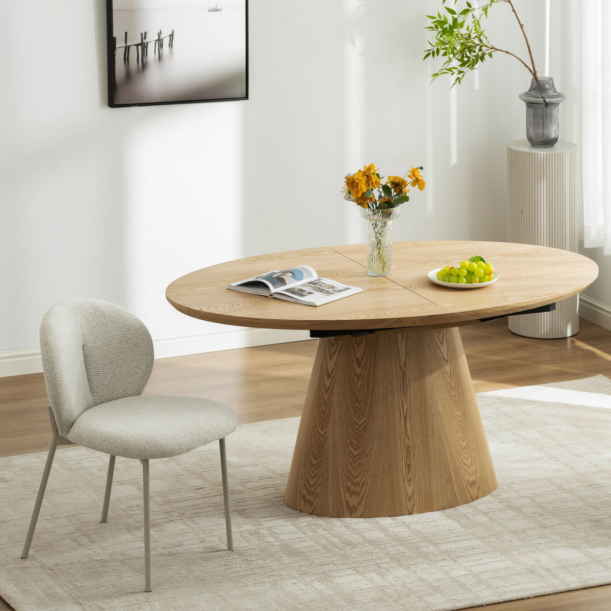 Ruby spisebordsstol beige