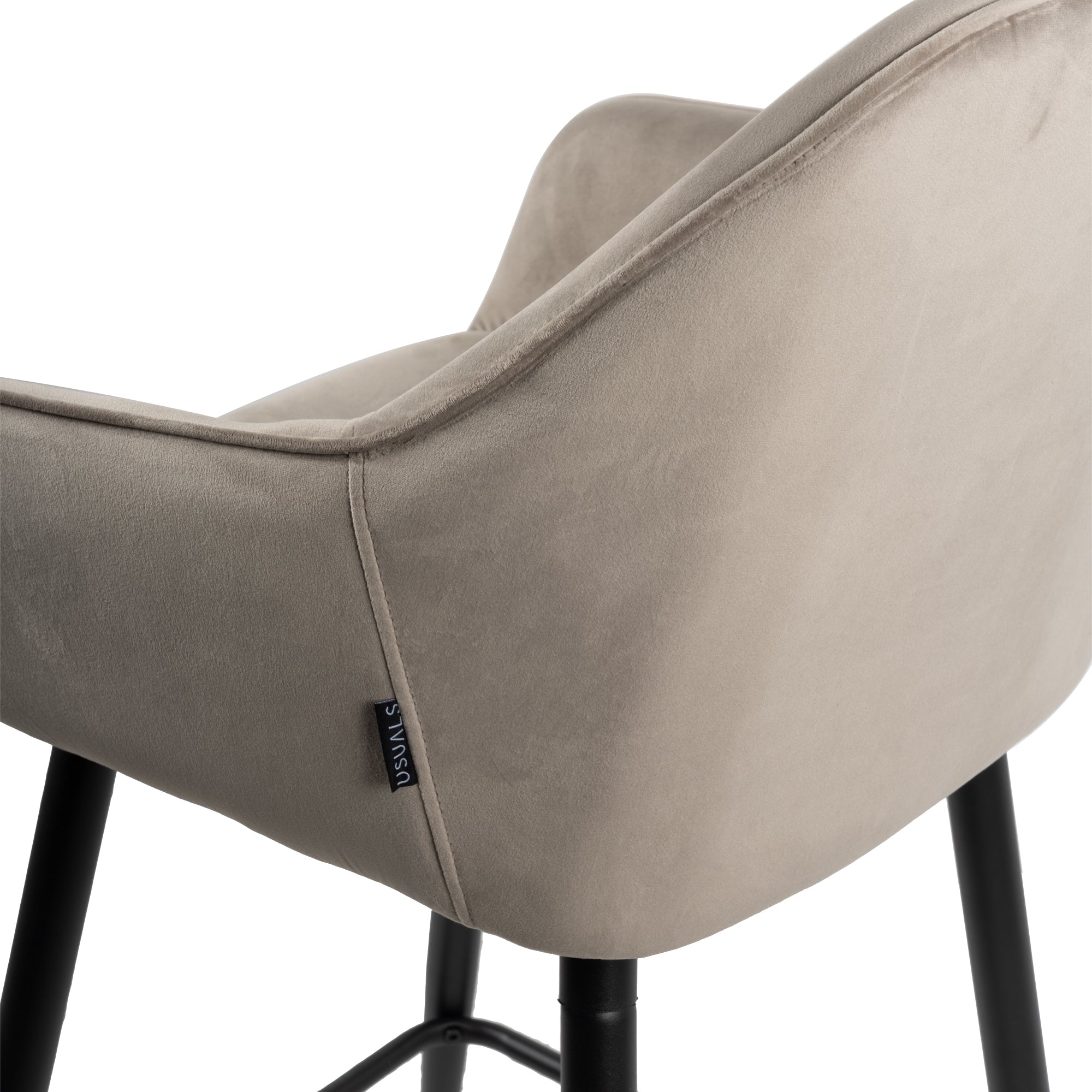 Dora Barstol - Beige Fløjl - Usuals