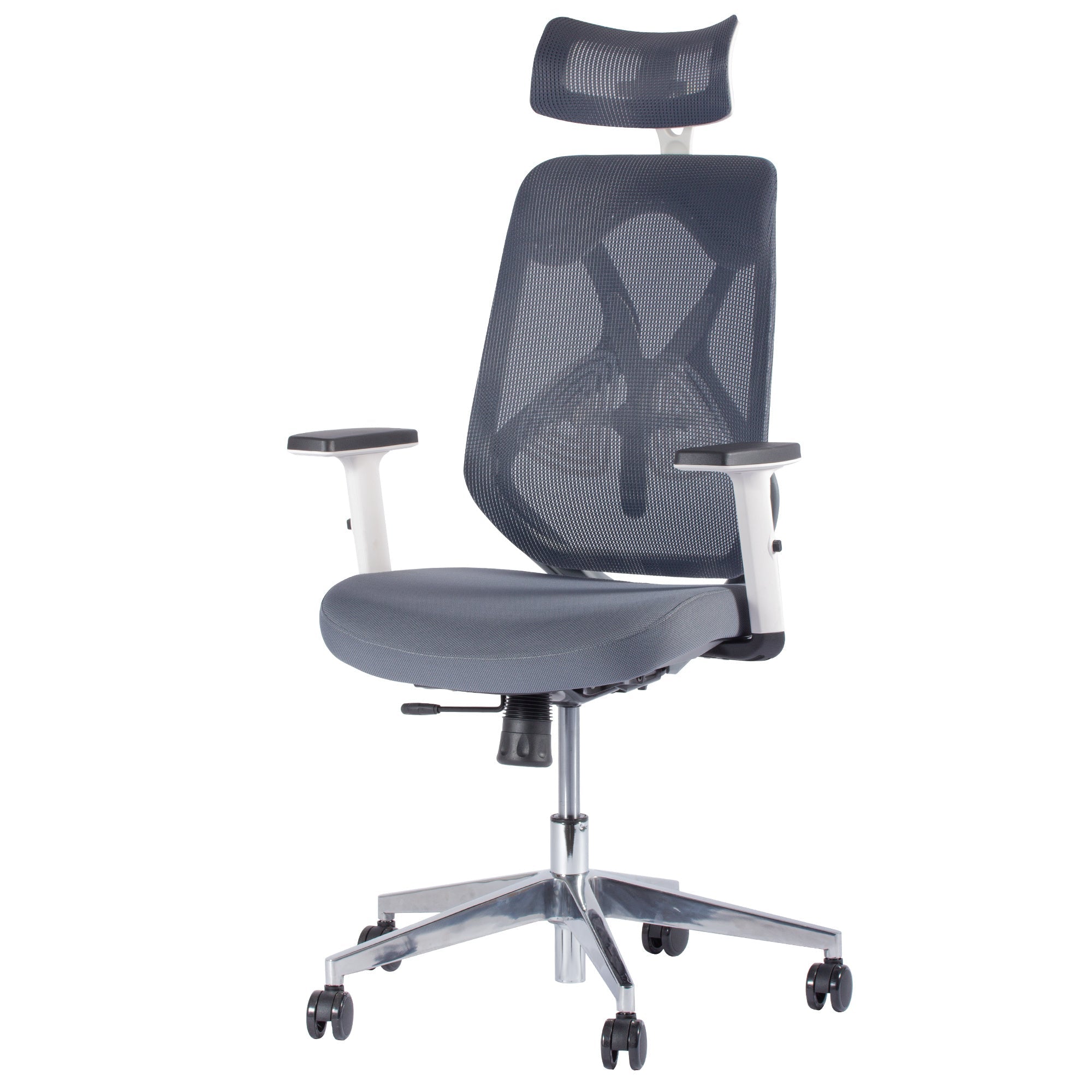 Ergonomisk Kontorstol ERGO 1 - Grå/Hvid - Usuals