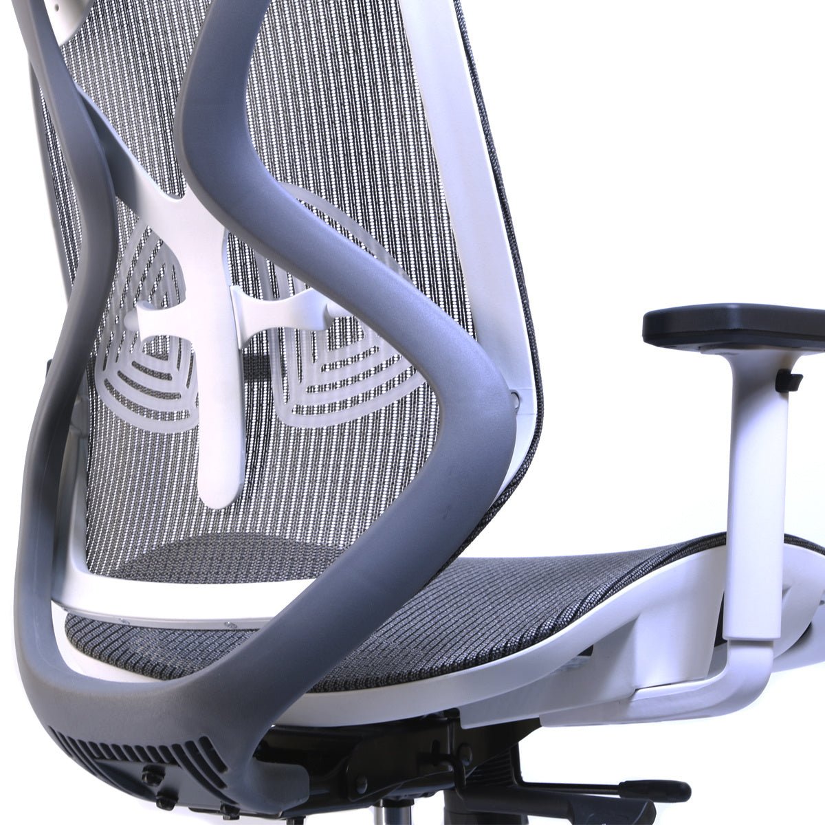 Ergonomisk Kontorstol ERGO-2 - Grå/Hvid - Usuals