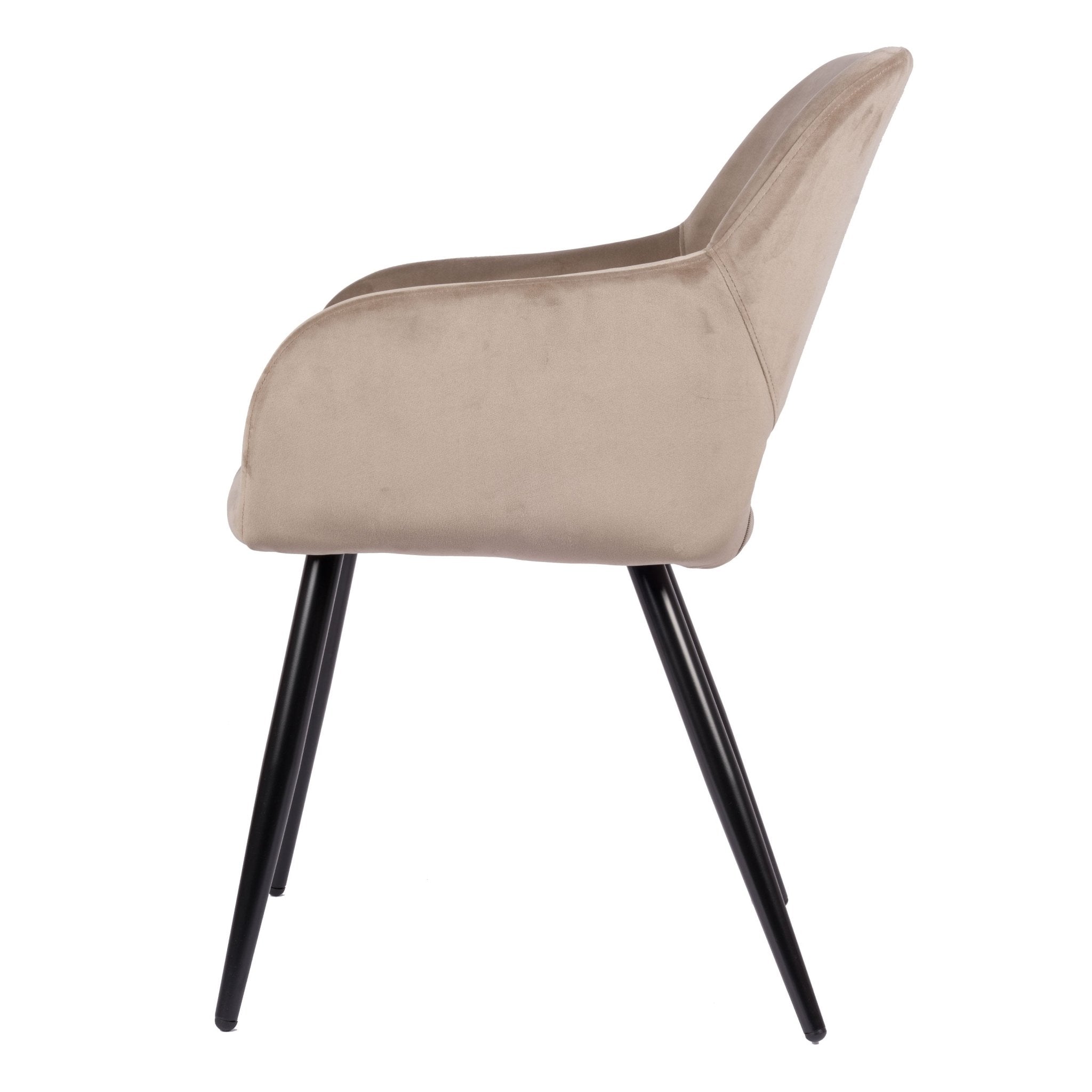 Jesper Spisebordsstol - Beige | Velour - Usuals