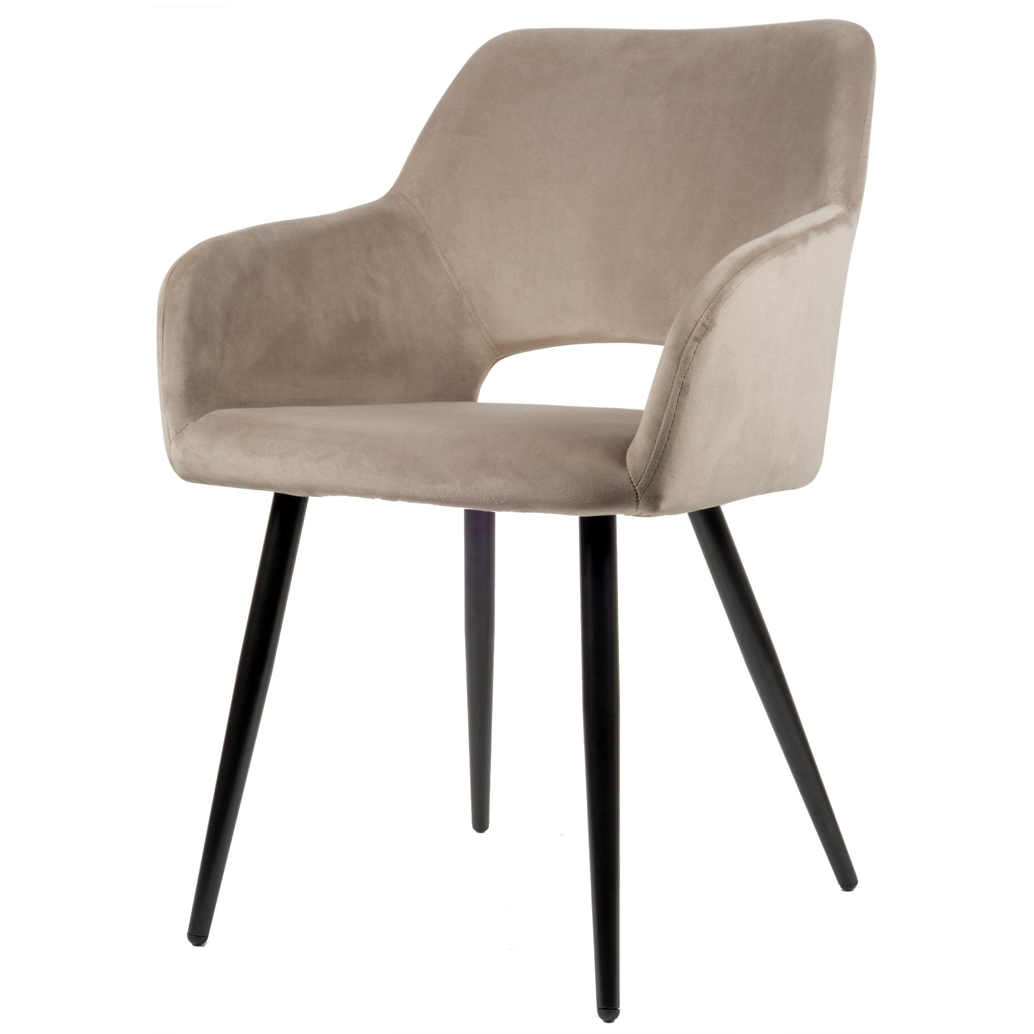 Jesper Spisebordsstol - Beige | Velour - Usuals