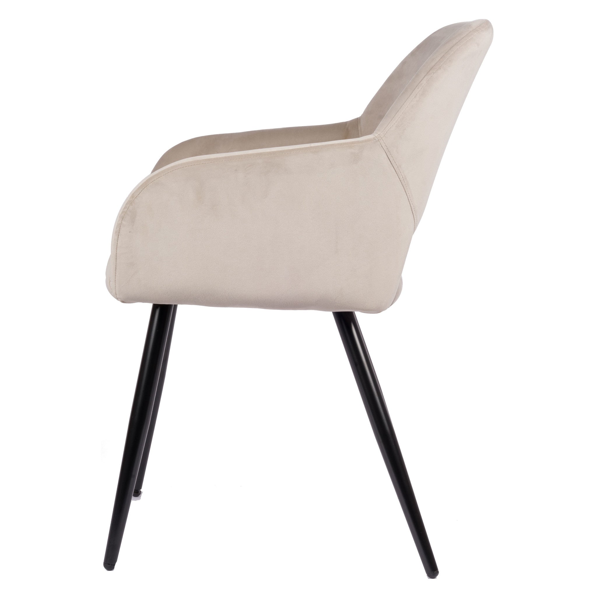 Jesper Spisebordsstol - Off-White | Velour - Usuals