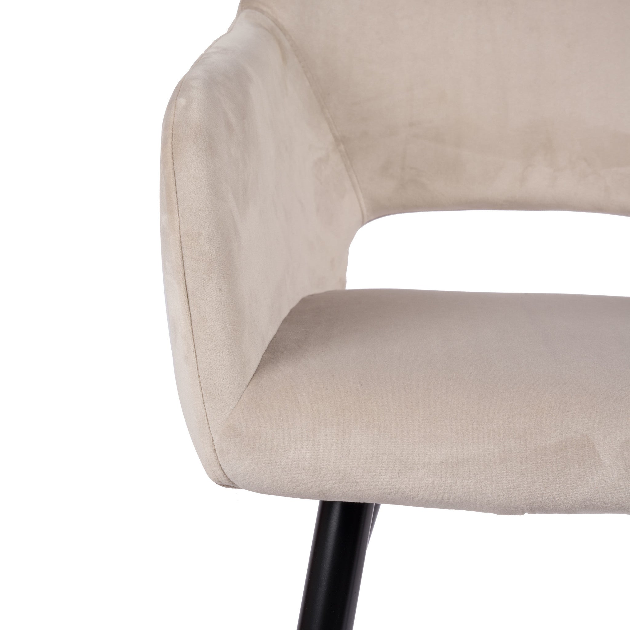 Jesper Spisebordsstol - Off-White | Velour - Usuals