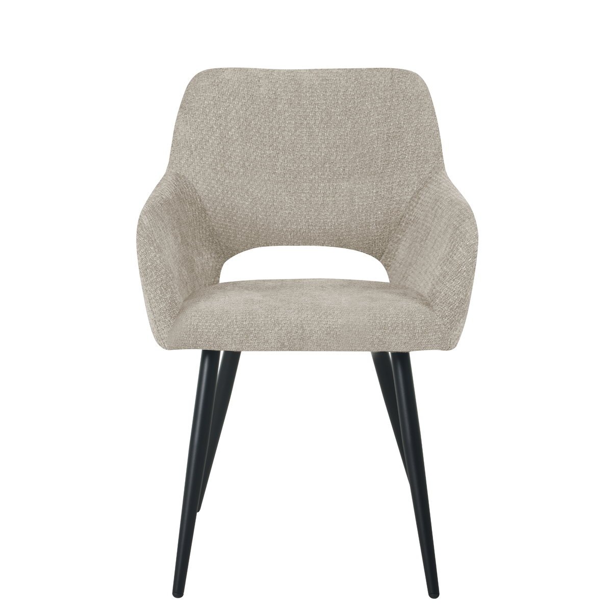 Jesper spisebordsstol i beige chenille