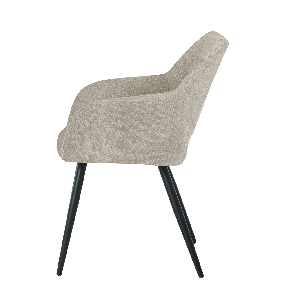 Jesper spisebordsstol i beige chenille