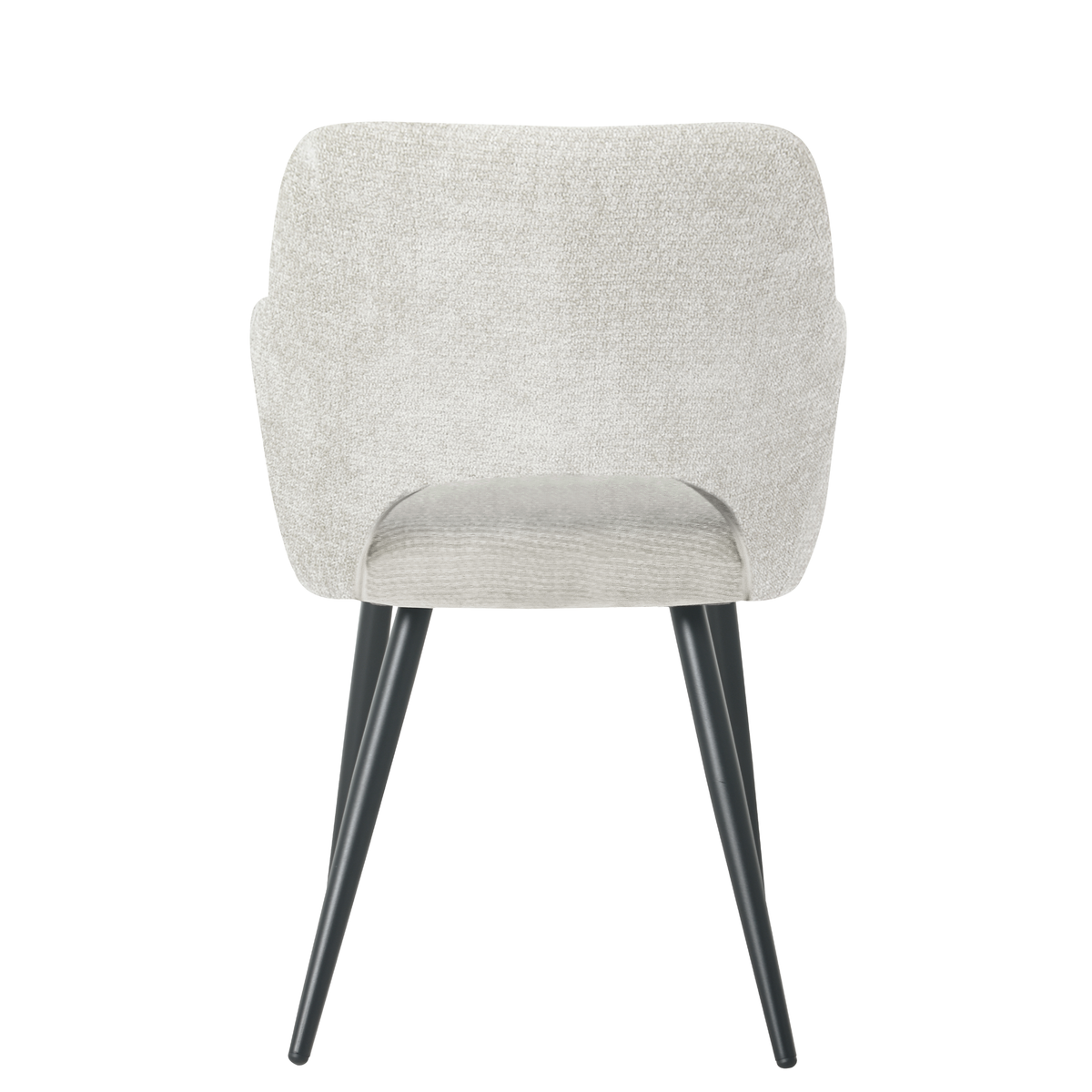 Jesper spisebordsstol i off-white chenille