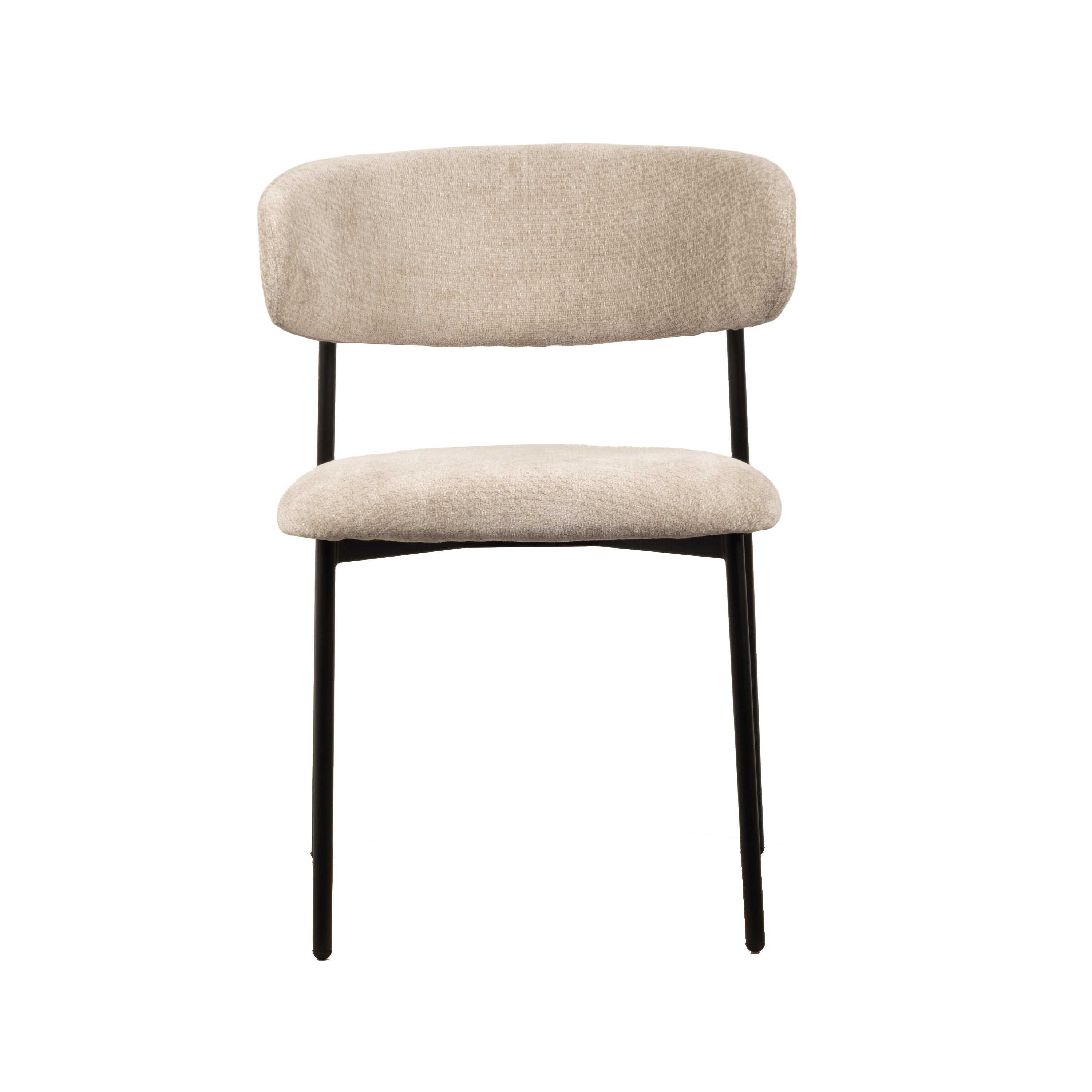 Kiara Spisebordsstol - Beige Chenille