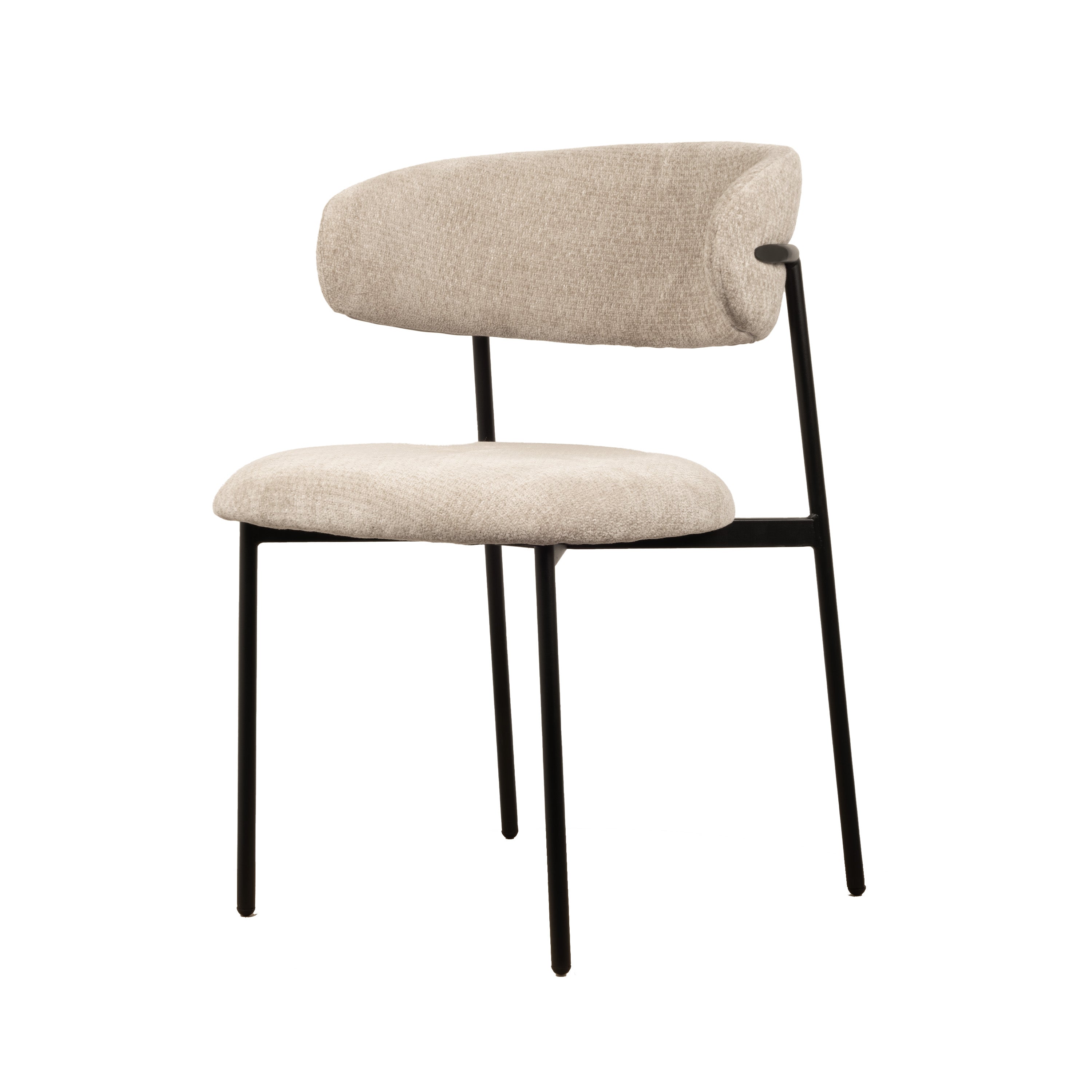 Kiara Spisebordsstol - Beige Chenille