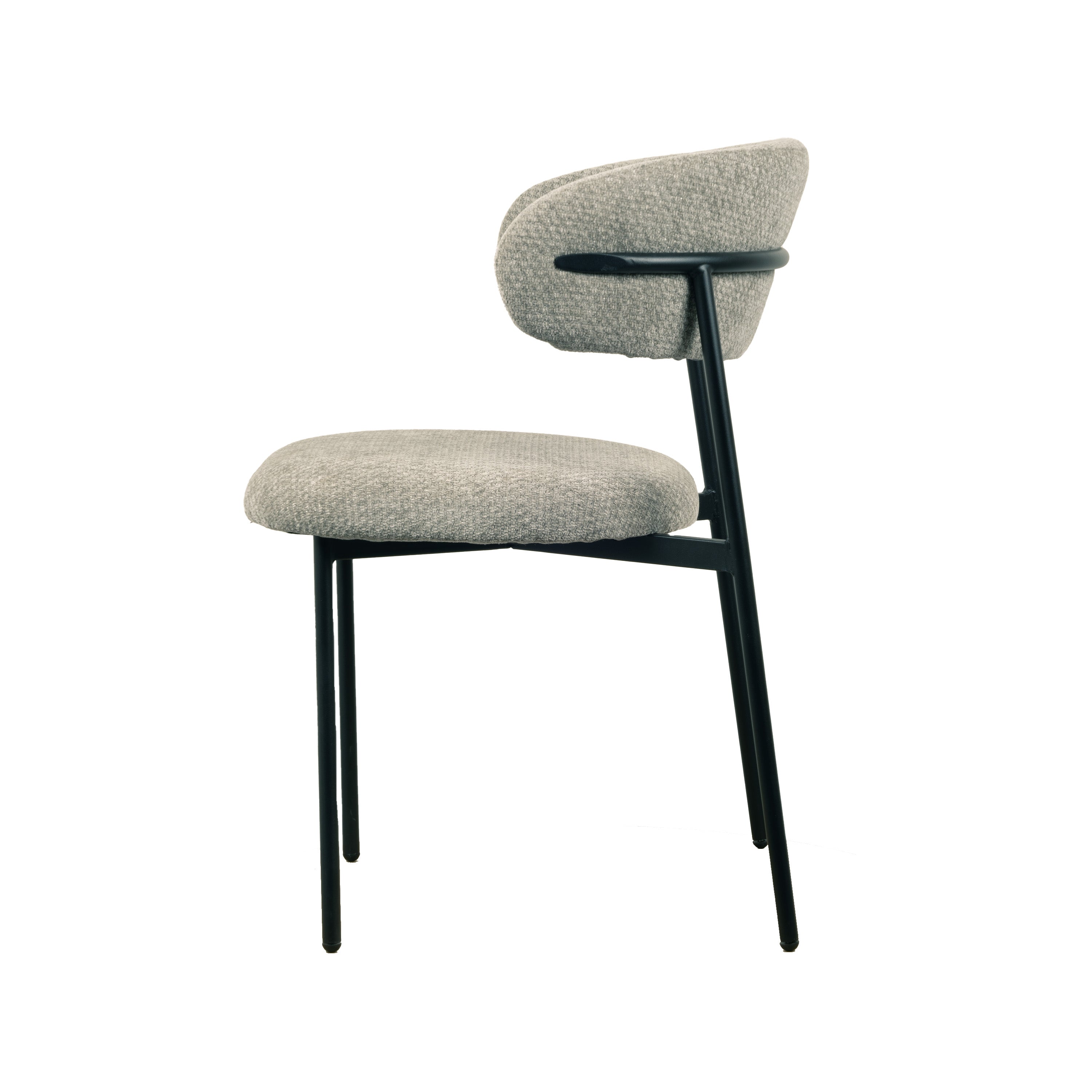 Kiara Spisebordsstol - Grå Chenille