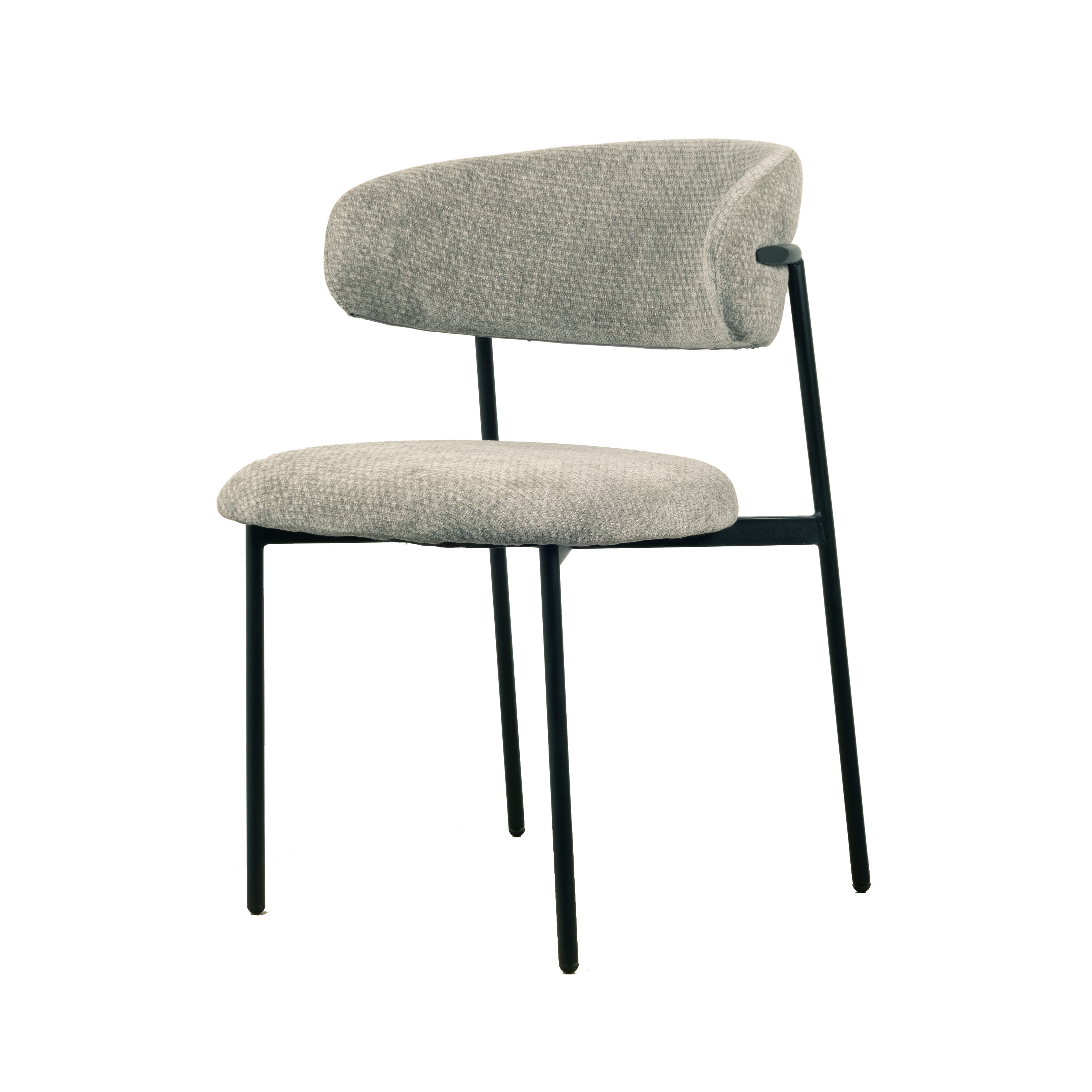 Kiara Spisebordsstol - Grå Chenille