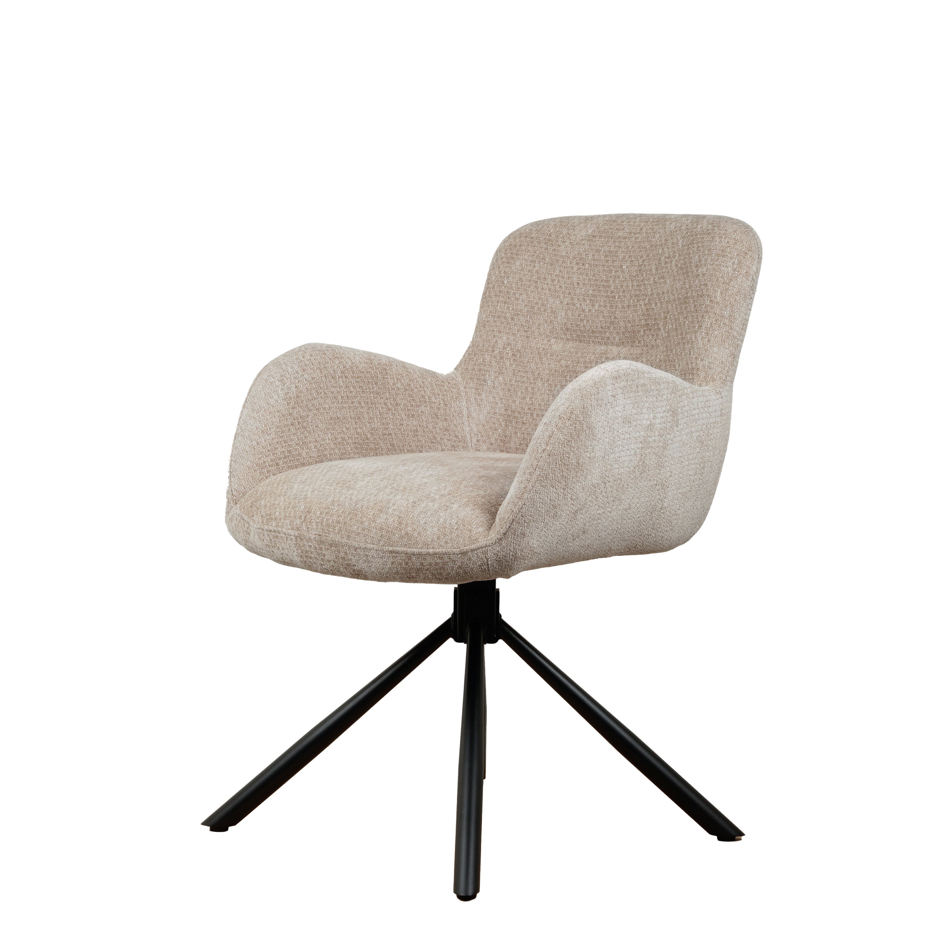 Leta Drejestol - Beige Chenille