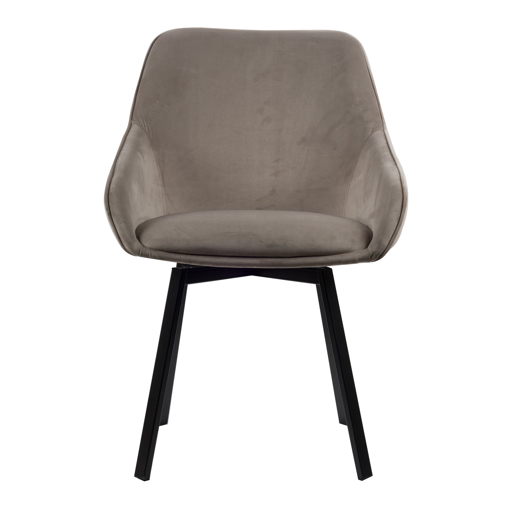 Lotus Spisebordsstol - Taupe Fløjl - Usuals
