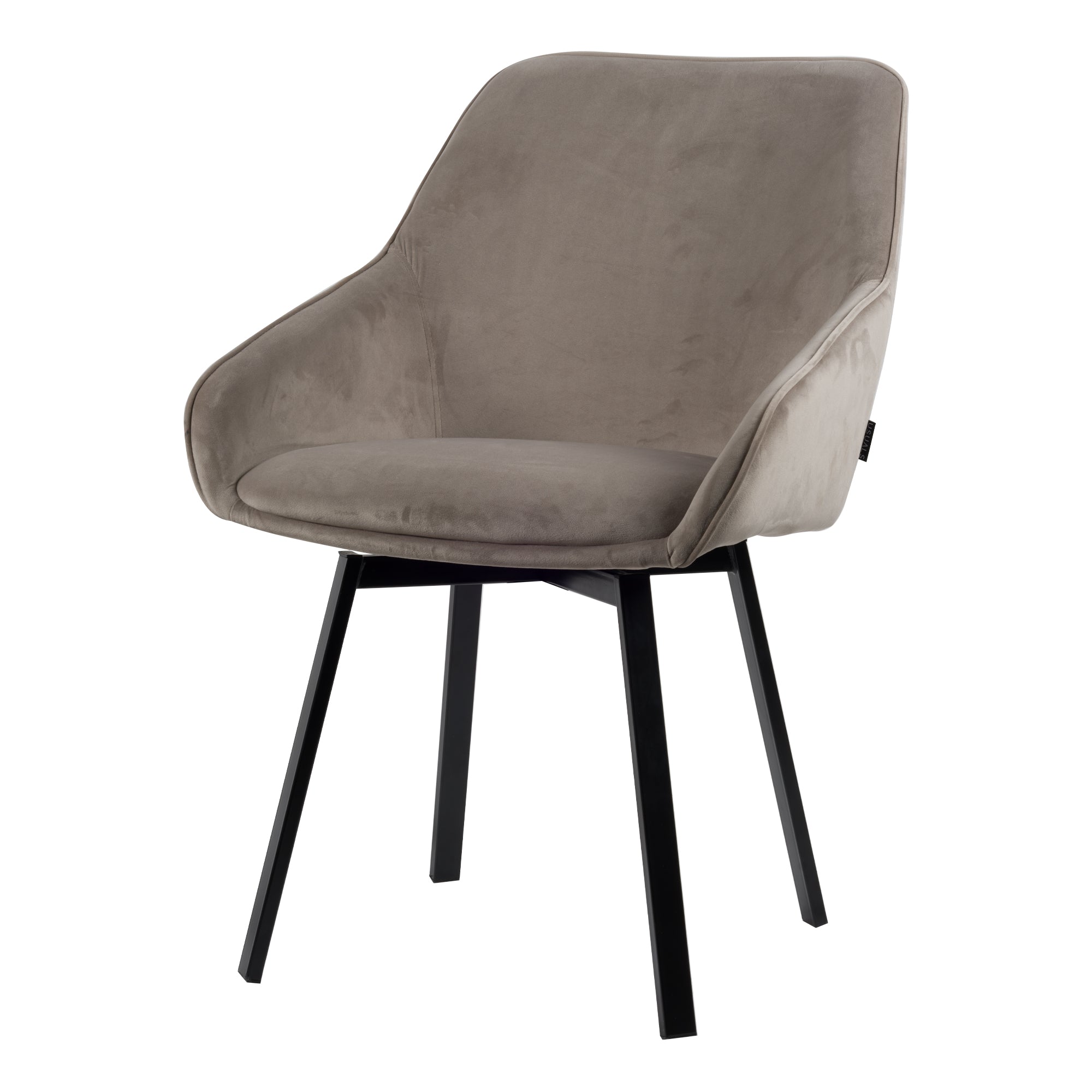 Lotus Spisebordsstol - Taupe Fløjl - Usuals