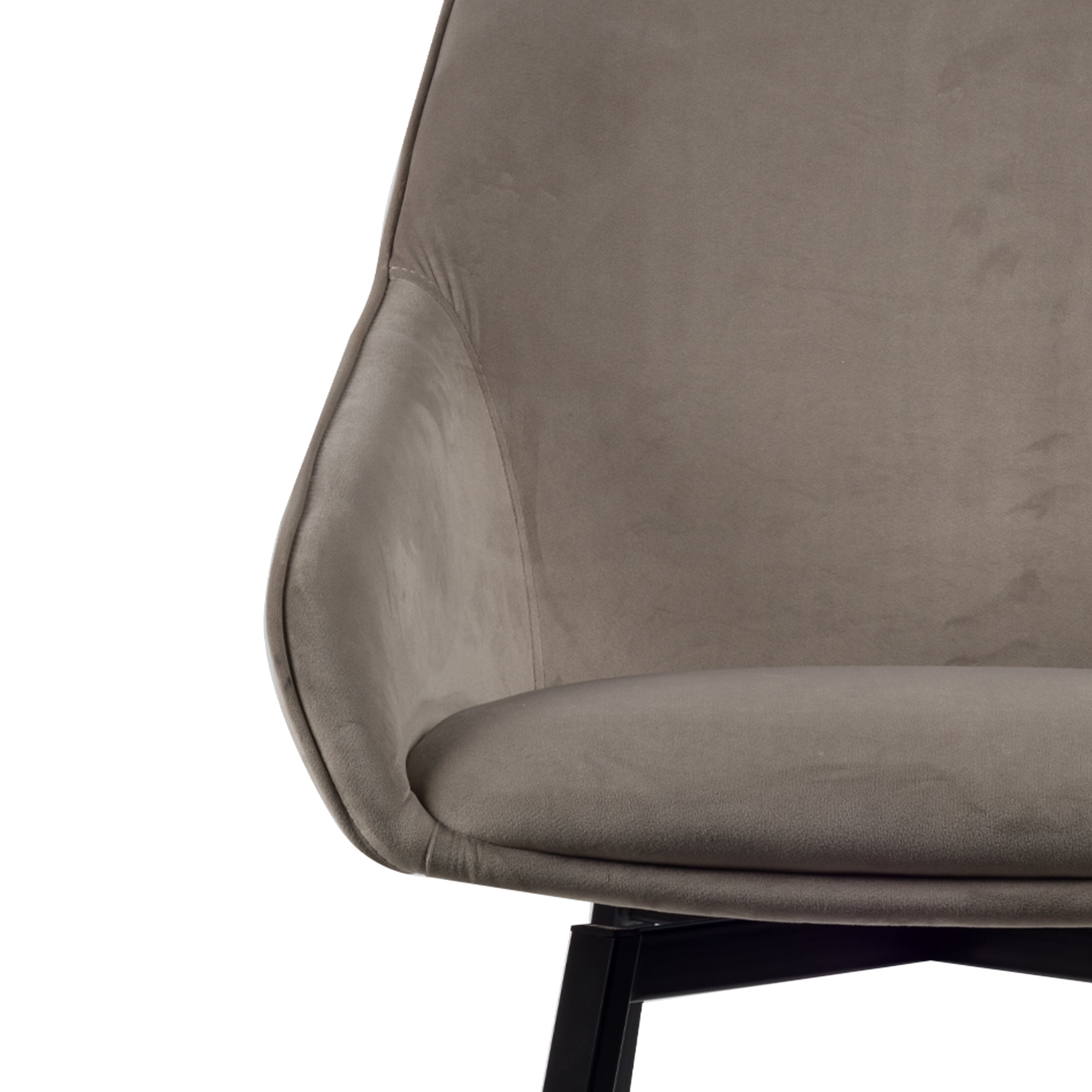 Lotus Spisebordsstol - Taupe Fløjl - Usuals