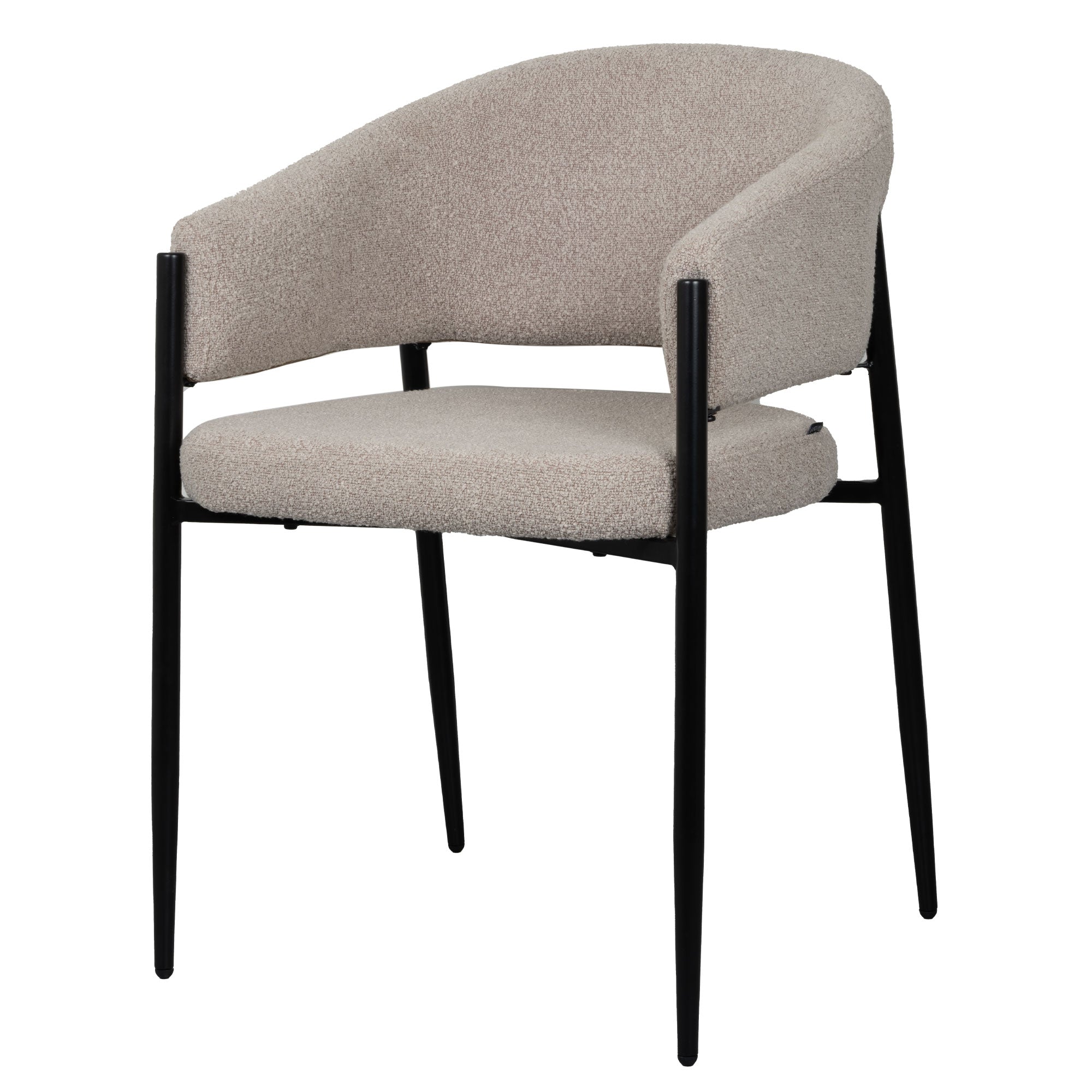 Luna Spisebordsstol - Beige | Bouclé - Usuals