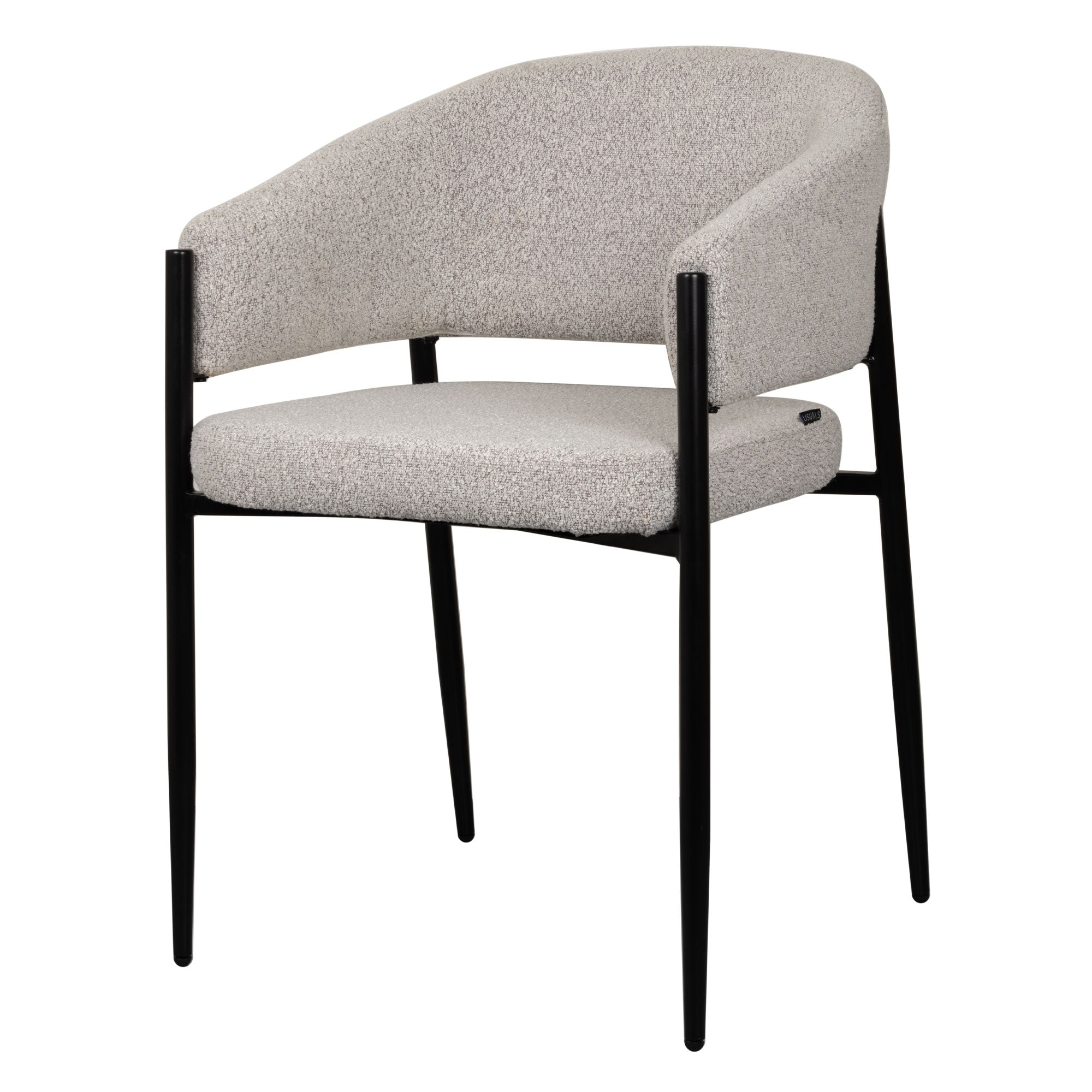 Luna Spisebordsstol - Ecru | Bouclé - Usuals