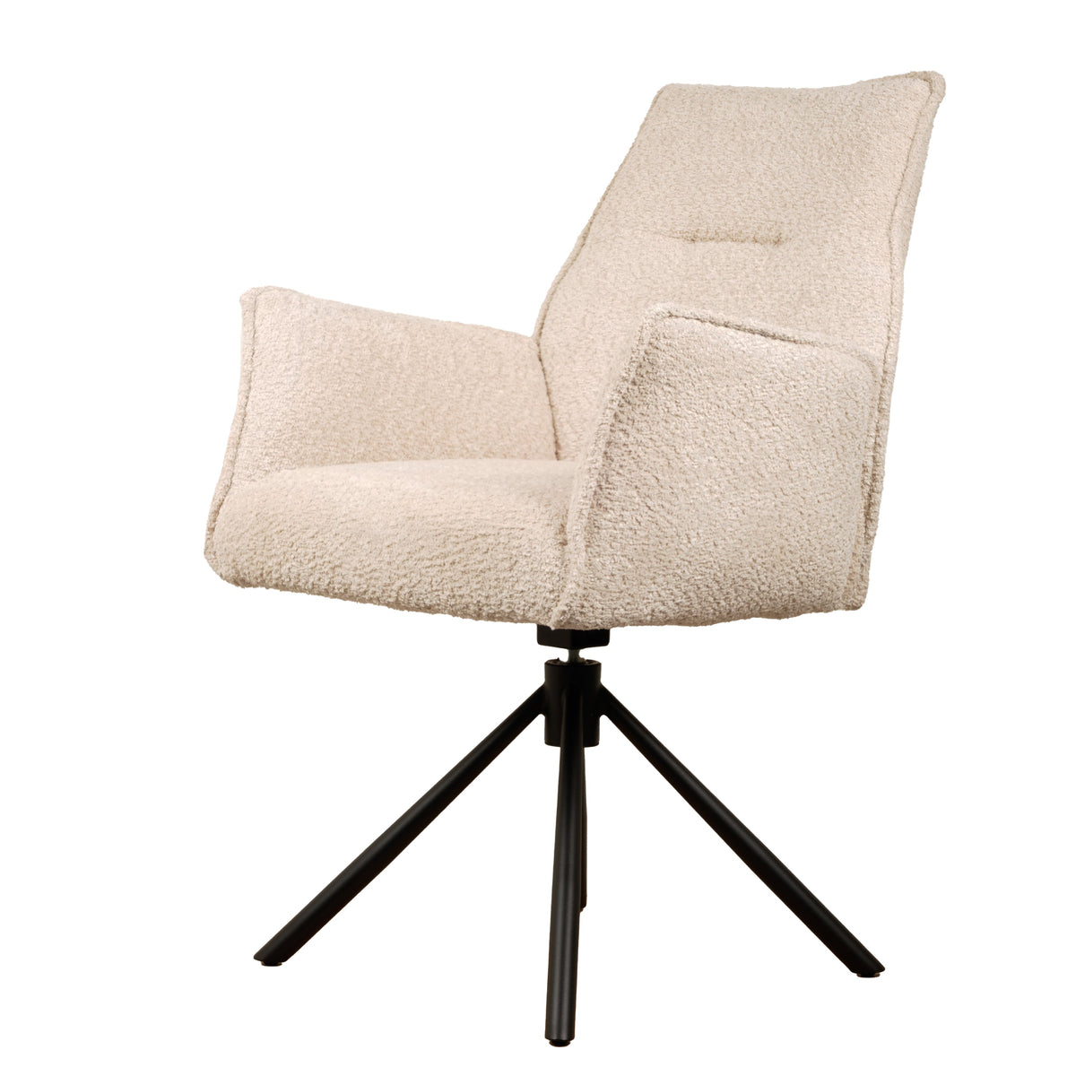 Nora drejestol beige chenille
