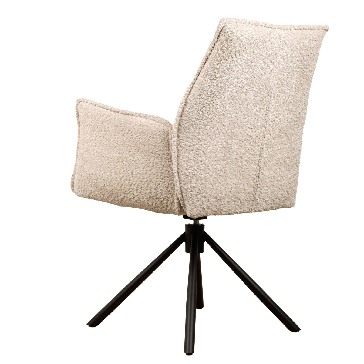 Nora drejestol beige chenille
