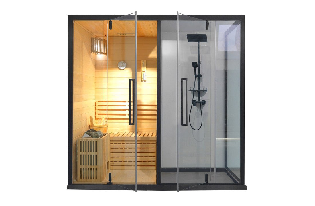 Sauna + Brusebad kombination - 2 personer | Højre - Usuals