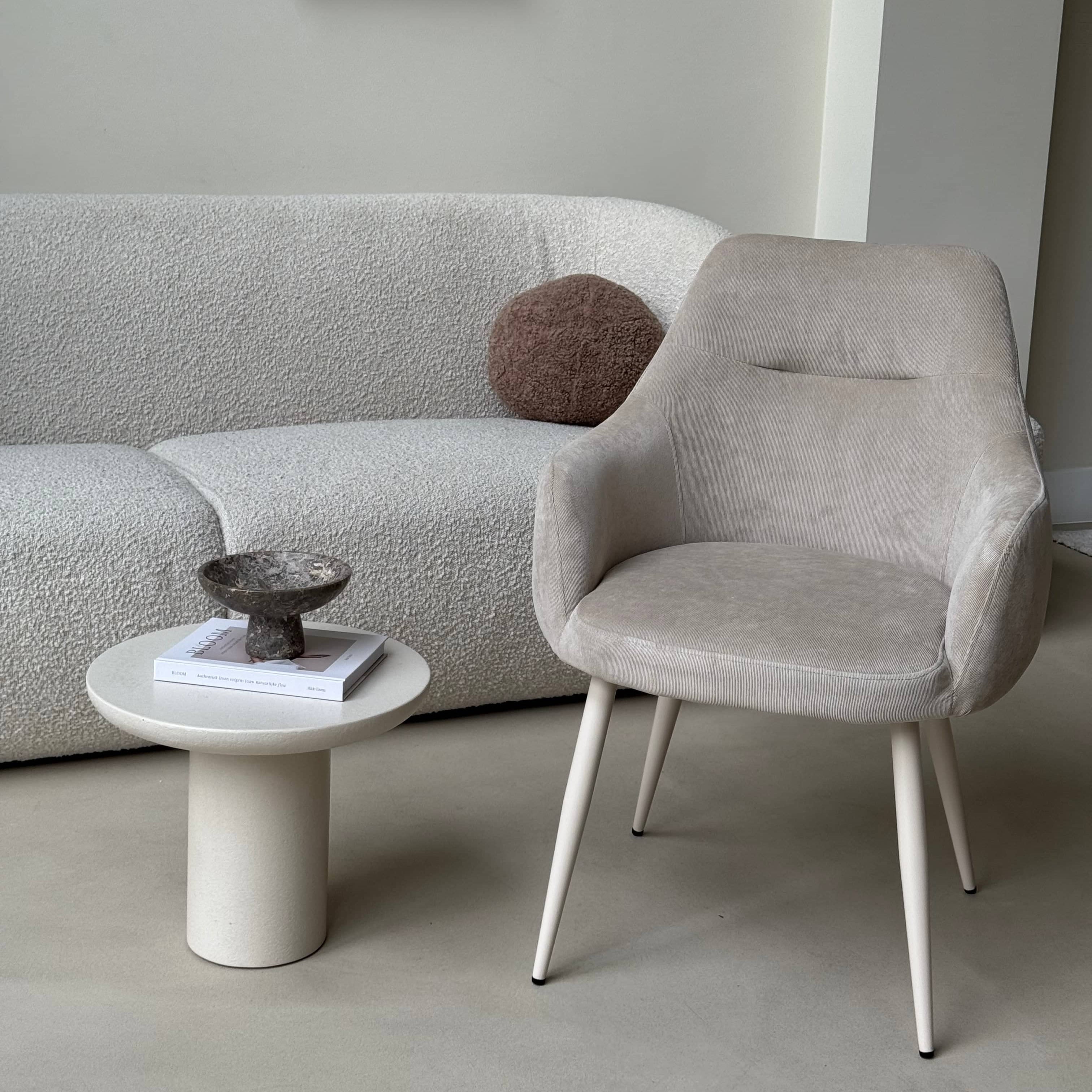 Ivy Spisebordsstol - Beige