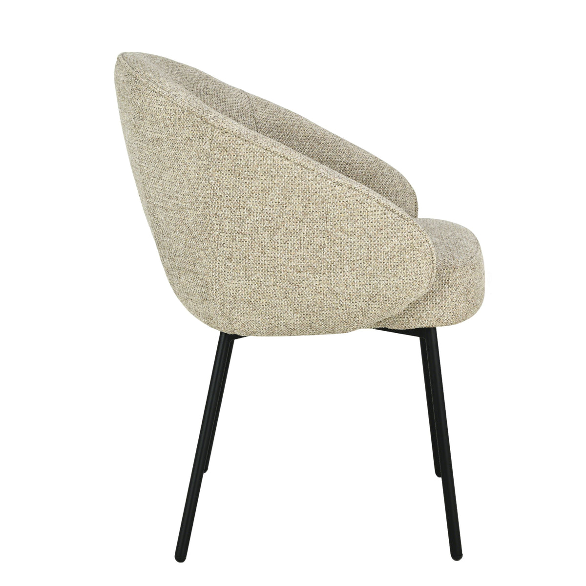 Cleo spisebordsstol taupe sorte ben