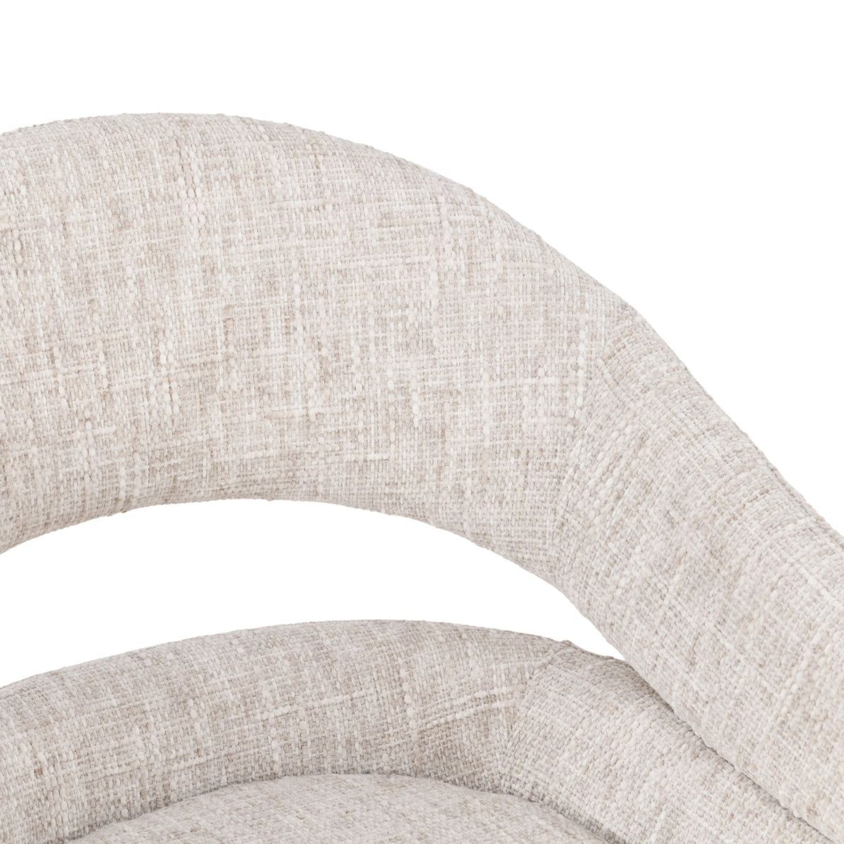Clover drejestol i beige chenille