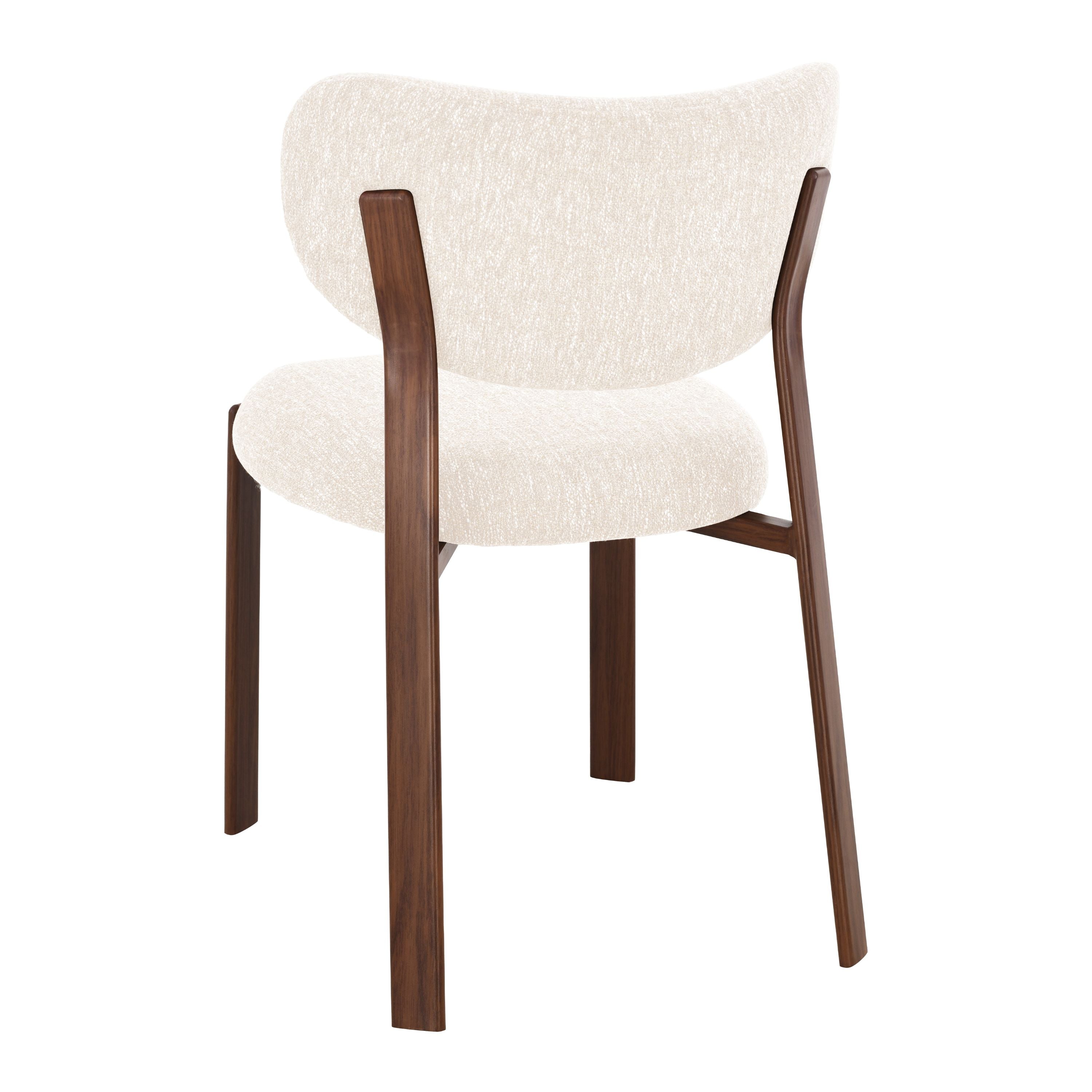 Jane Spisebordsstol - Beige - Valnød-look