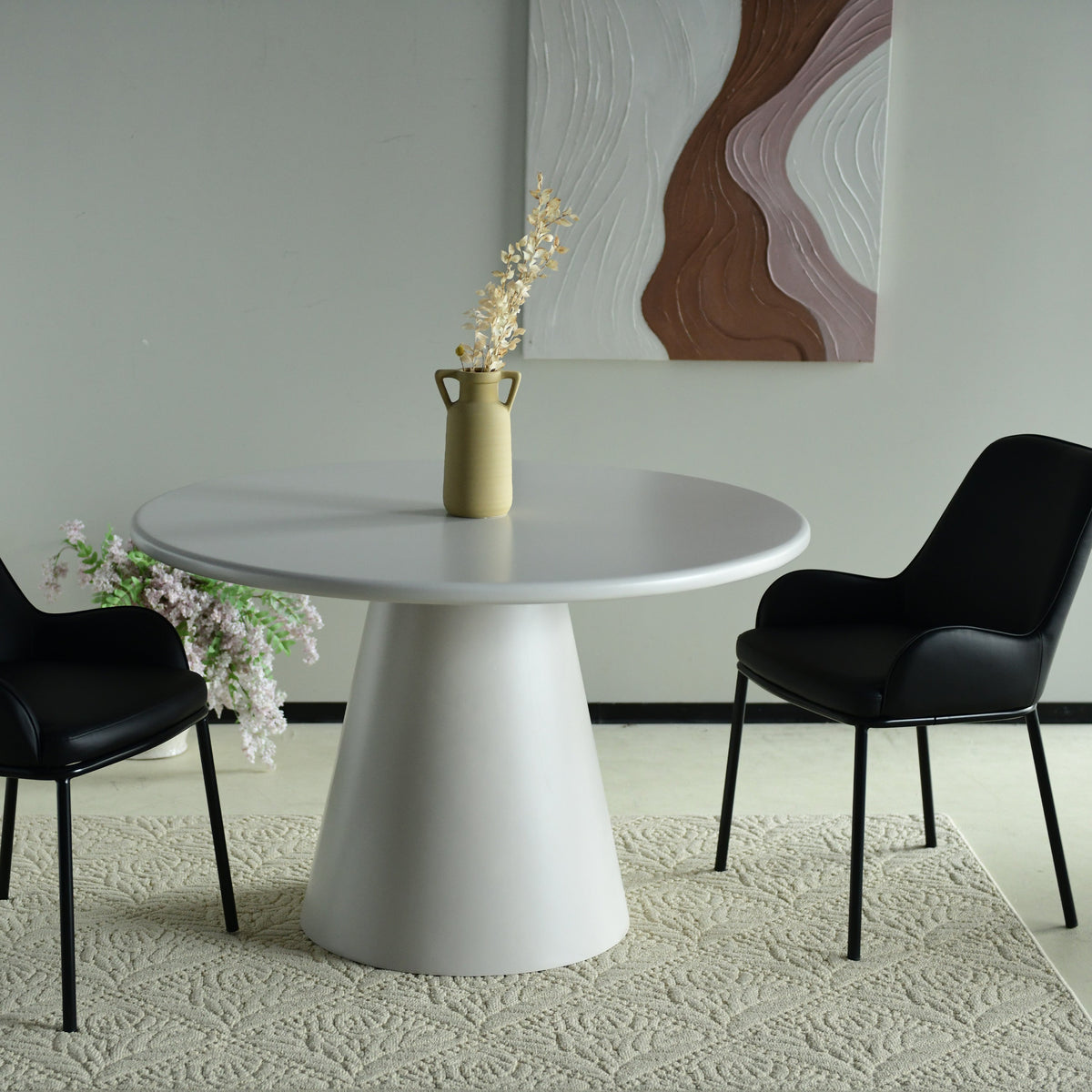 Lima rundt spisebord microcement