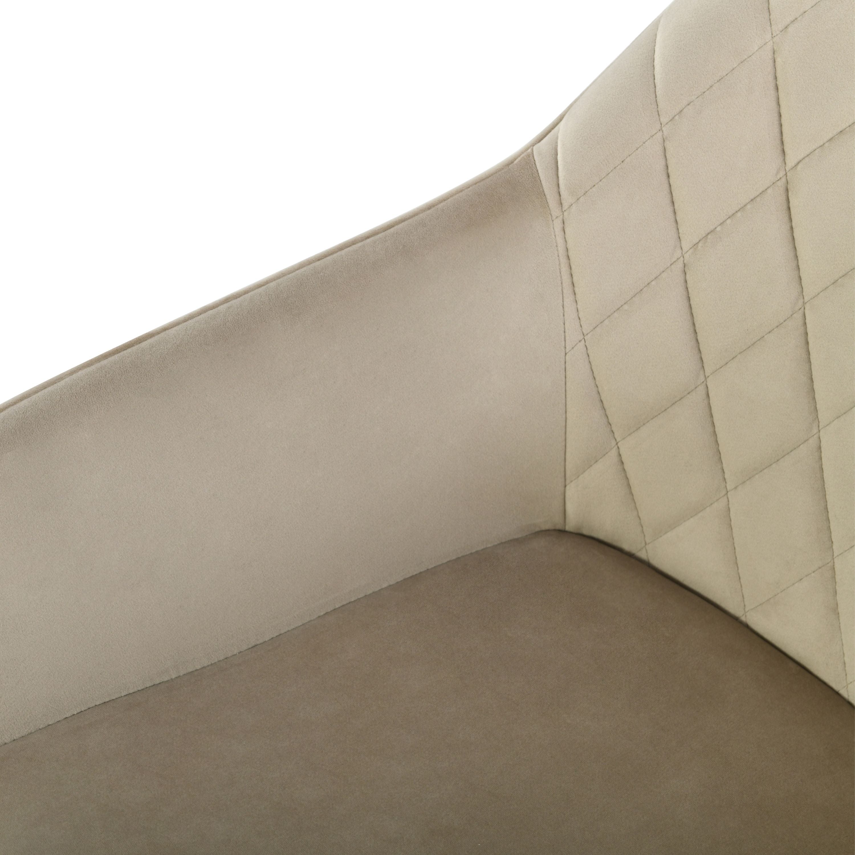 Mila Spisebordsstol - Beige Velour