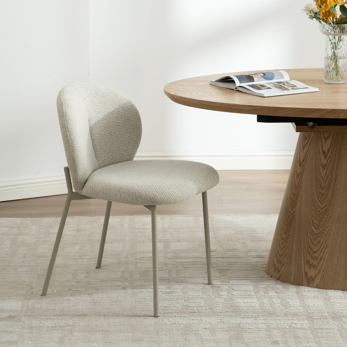 Ruby spisebordsstol beige