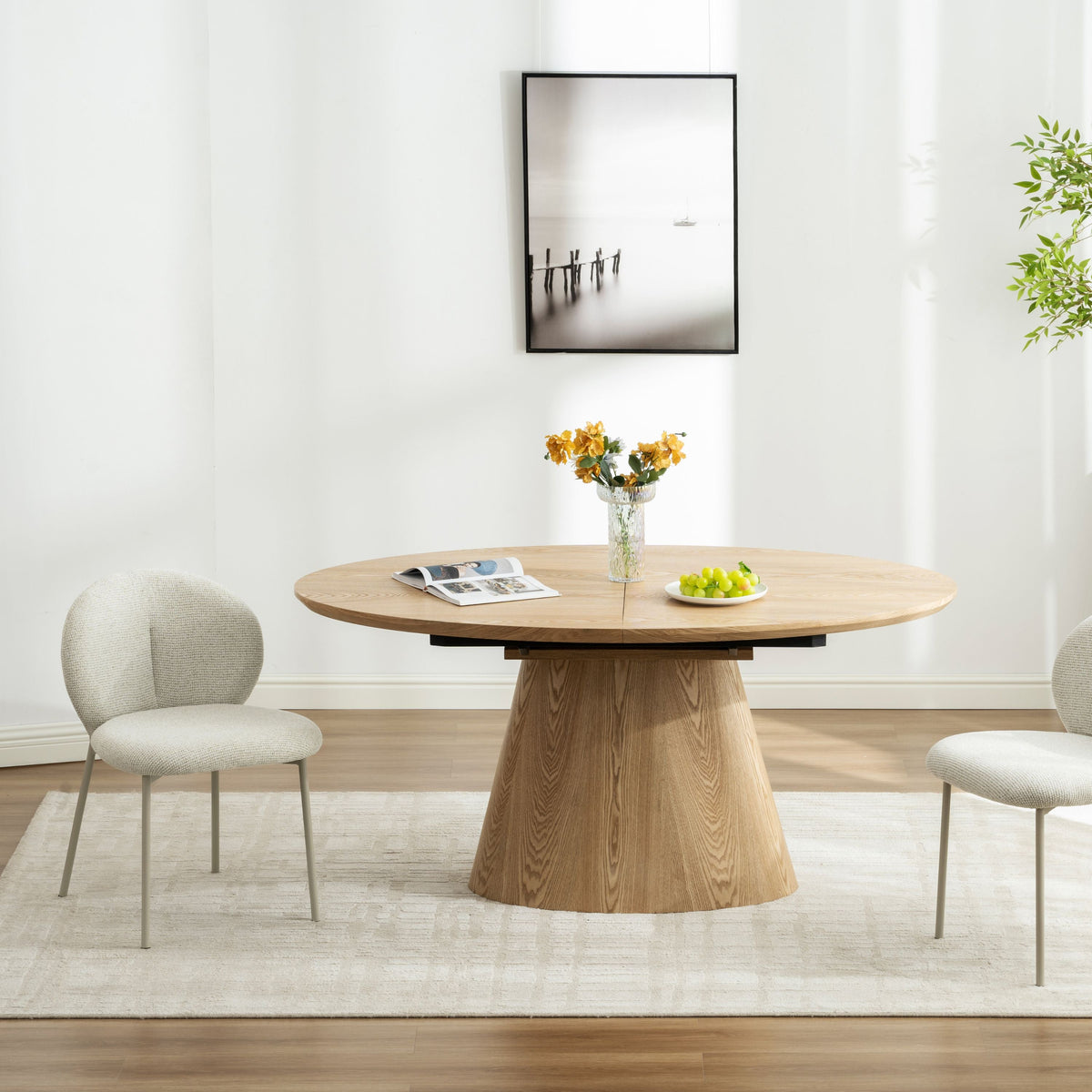 Ruby spisebordsstol beige