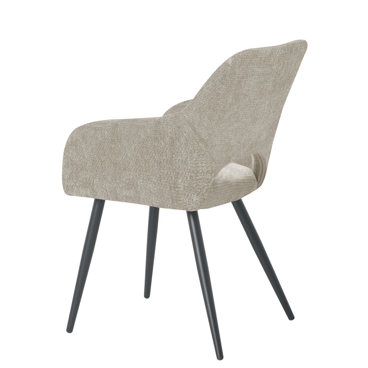 Jesper spisebordsstol i beige chenille